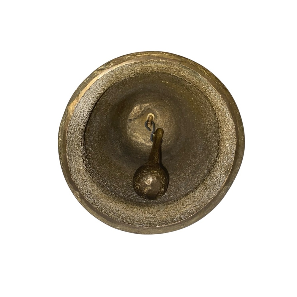 Vintage Brass Monastery Church Bell Rustic Old World Charm - Picture 10 of 13